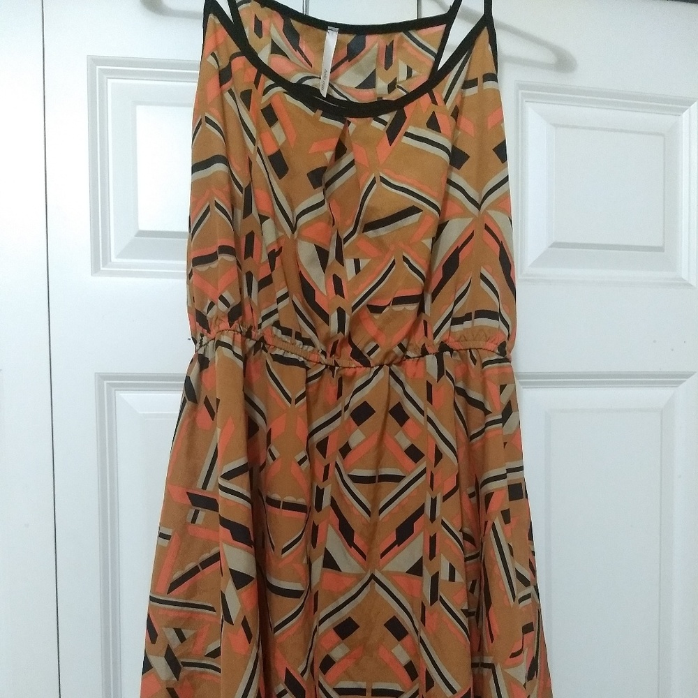 HELLO MISS Geometric Print Dress